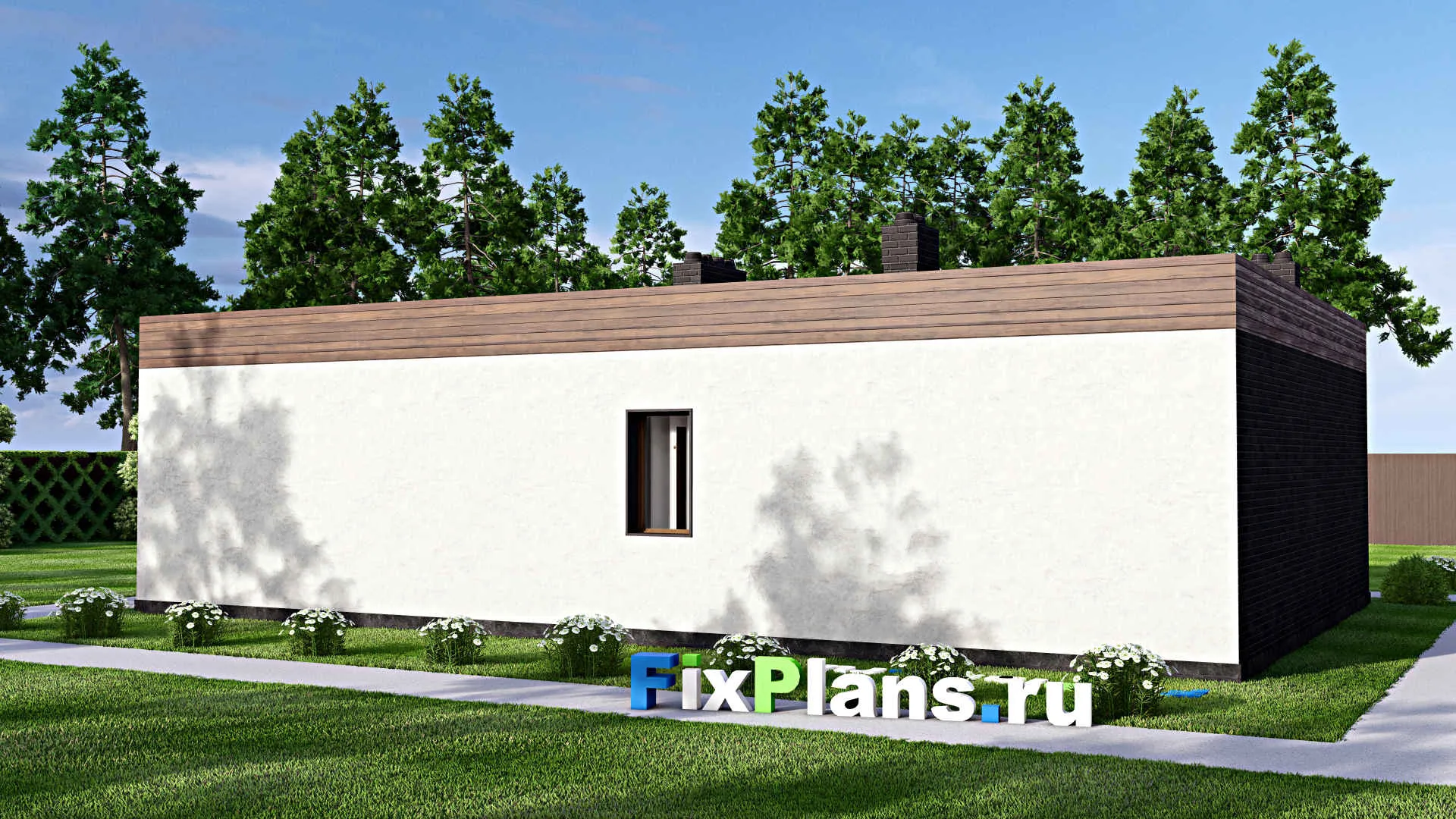 F-15506 - Проект бани 10 на 16, площадью 130 м² с терассой и санузлом