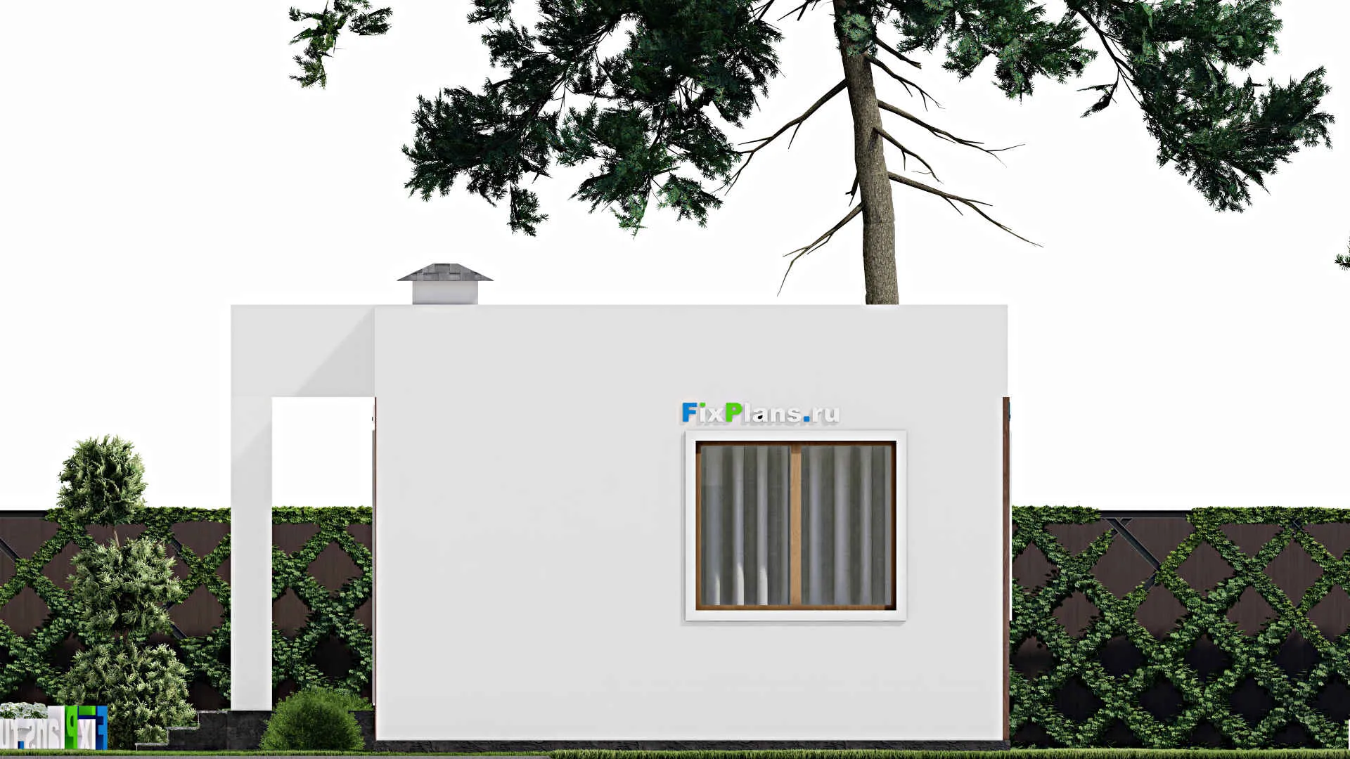 F-9440 - Проект одноэтажного дома 8 на 31, площадью 170 м² с 4 спальнями