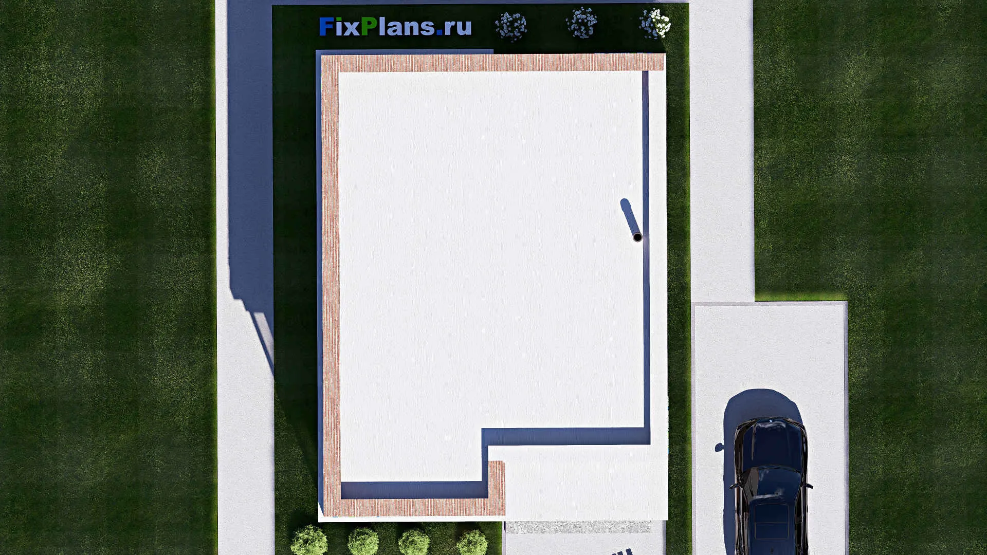 F-18368 - Проект двухэтажного дома 10 на 13, площадью 170 м² с балконом и 4 спальнями